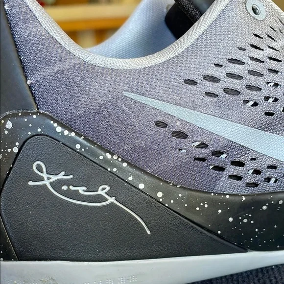 Nike Kobe 9 EM Premium Black Metallic Silver 2014 652908-001 Size 13 Shoes - Picture 5 of 10